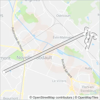 1310 Bus Line Map