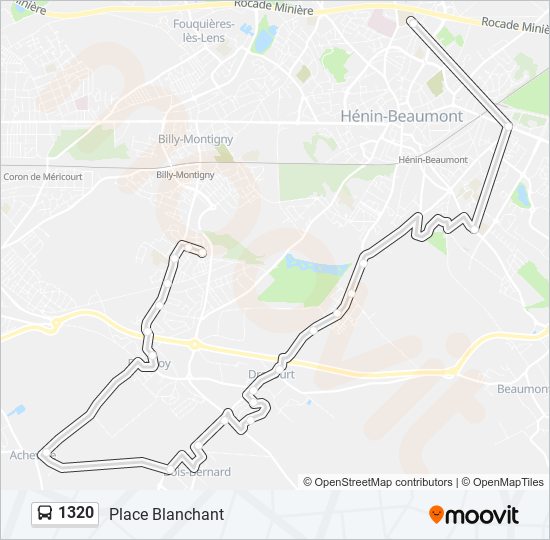 1320 bus Line Map