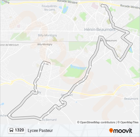 1320 bus Line Map