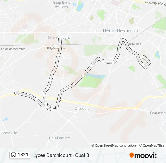 1321 Bus Line Map