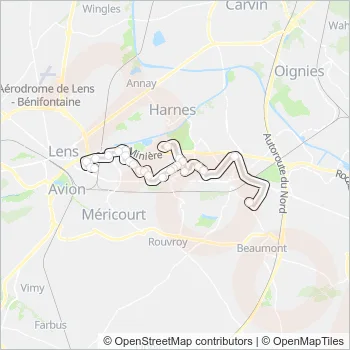 1323 Bus Line Map