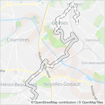 1329 Bus Line Map
