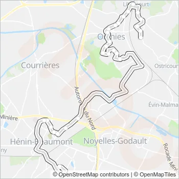 1330 Bus Line Map