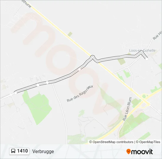 1410 Bus Line Map