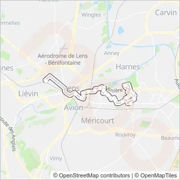 1434 Bus Line Map