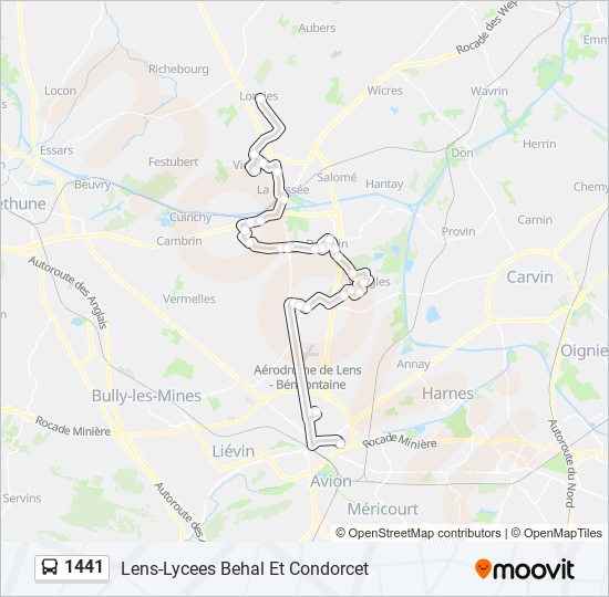 Mapa de 1441 de autobús