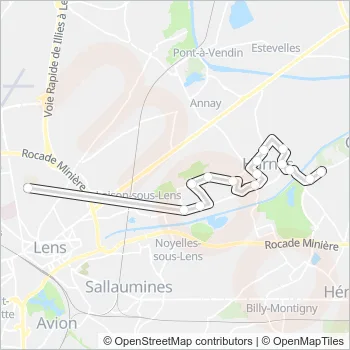 1442 Bus Line Map
