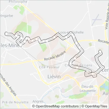 1444 Bus Line Map