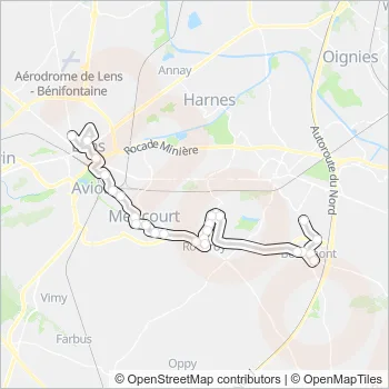 1461 Bus Line Map