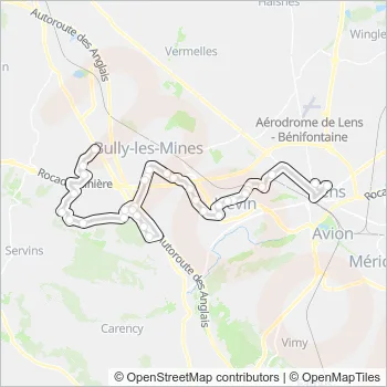 1465 Bus Line Map