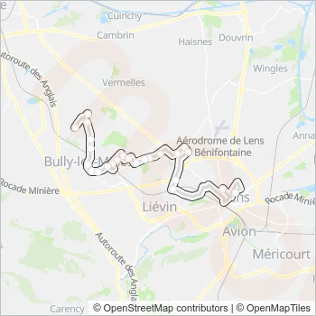 1466 Bus Line Map
