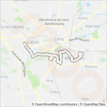 1501 Bus Line Map