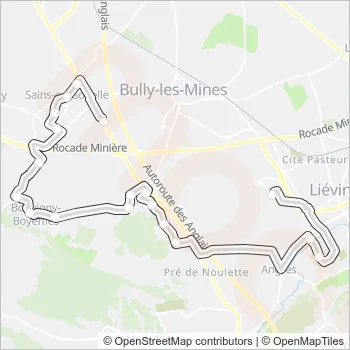 1503 Bus Line Map