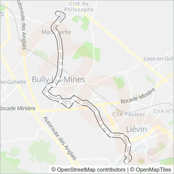 1504 Bus Line Map