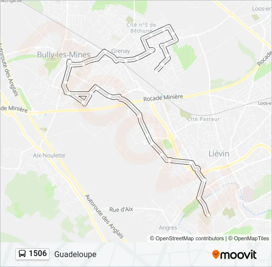 1506 Bus Line Map