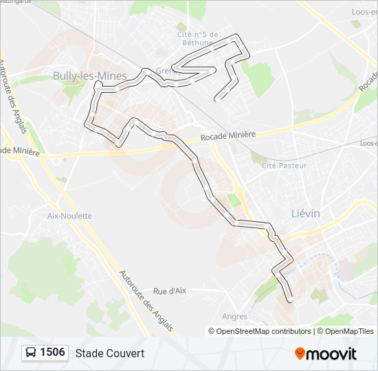 1506 Bus Line Map