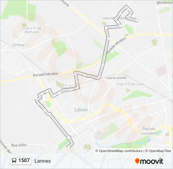 1507 Bus Line Map