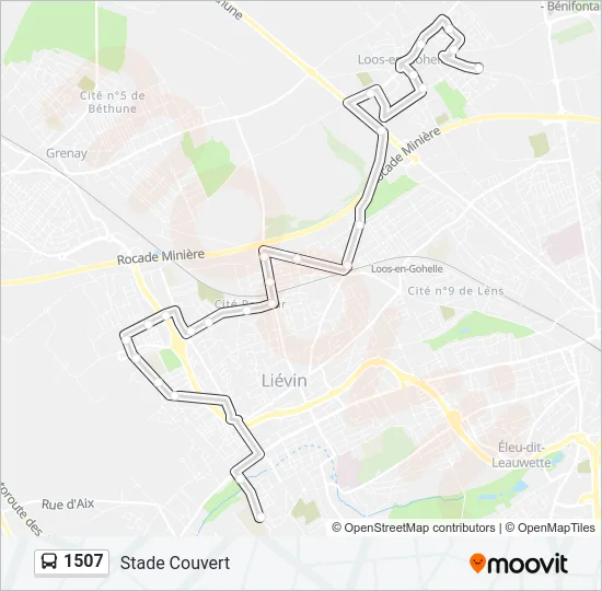 1507 Bus Line Map