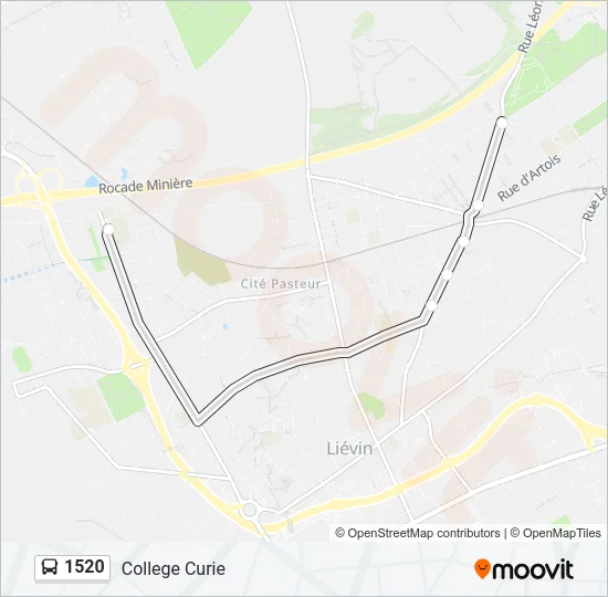 1520 Bus Line Map