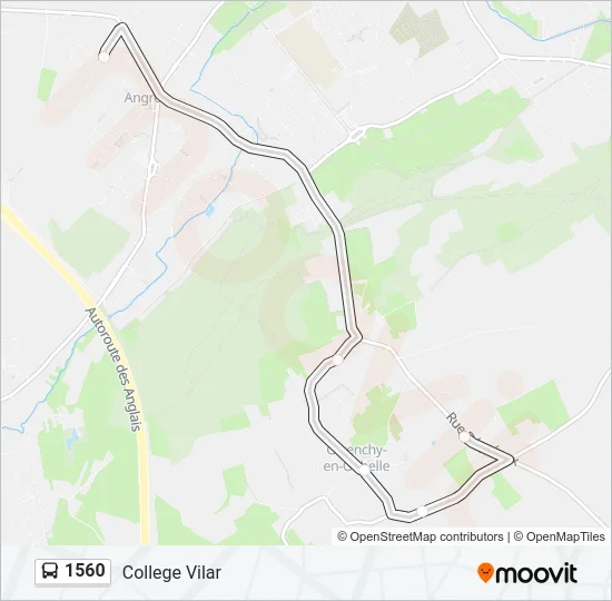 1560 Bus Line Map