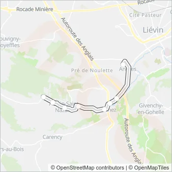 1561 Bus Line Map