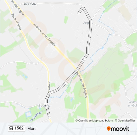 1562 Bus Line Map