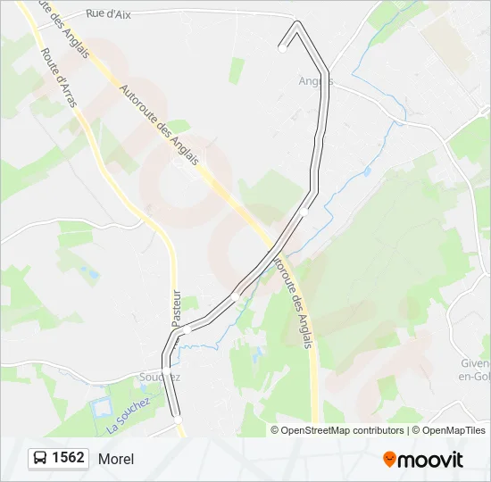 1562 Bus Line Map