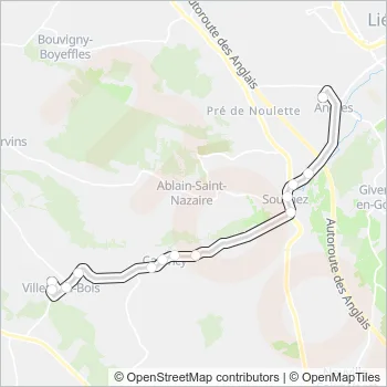 1563 Bus Line Map