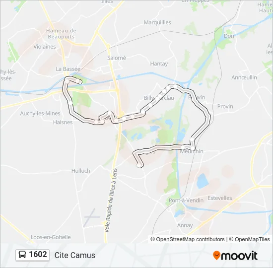 1602 Bus Line Map