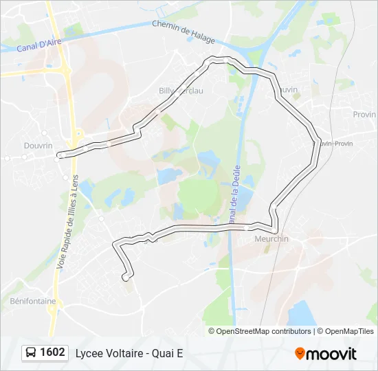 1602 Bus Line Map
