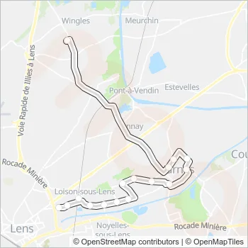 1605 Bus Line Map