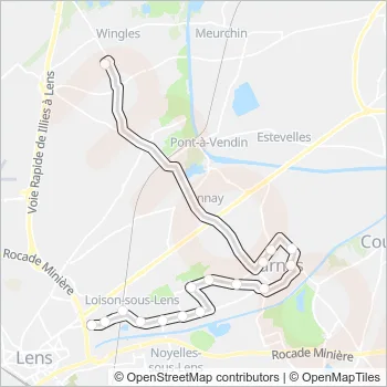 1605 Bus Line Map