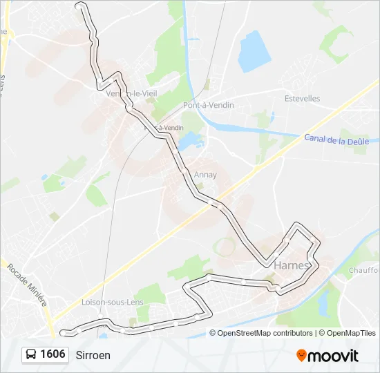 1606 Bus Line Map