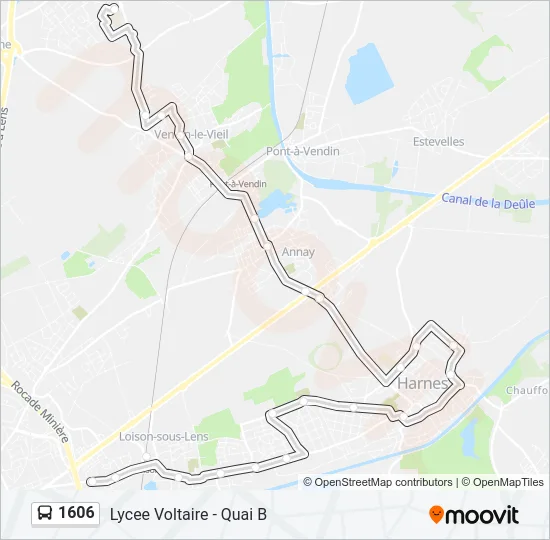 1606 Bus Line Map