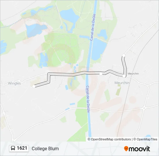 1621 Bus Line Map