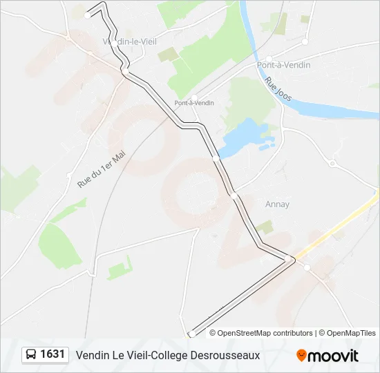 1631 Bus Line Map
