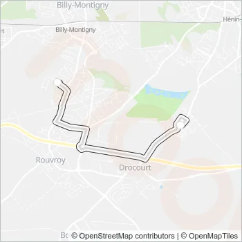1750 Bus Line Map
