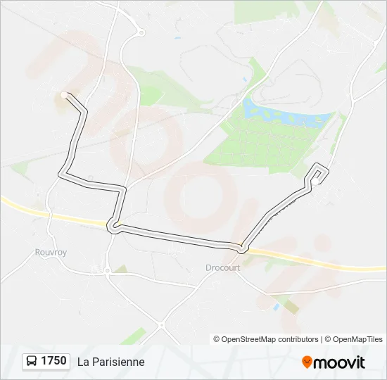 1750 Bus Line Map