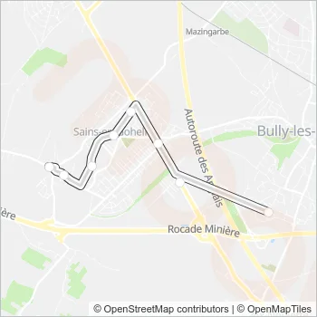 1800 Bus Line Map