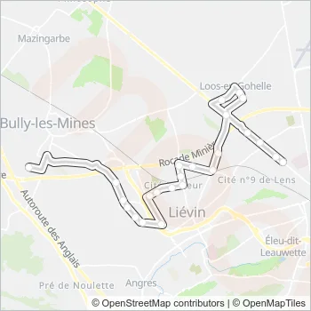 1804 Bus Line Map