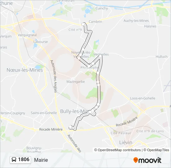 1806 Bus Line Map