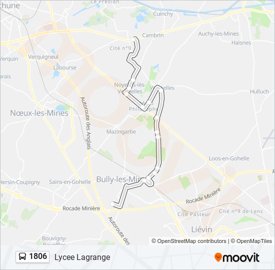 1806 bus Line Map