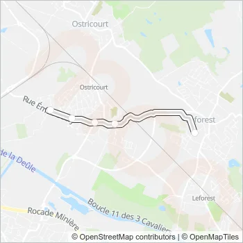 1930 Bus Line Map