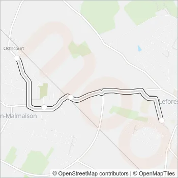 1931 Bus Line Map