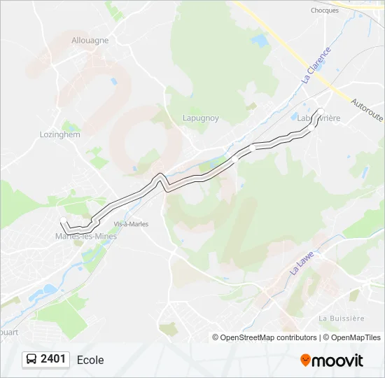 2401 Bus Line Map