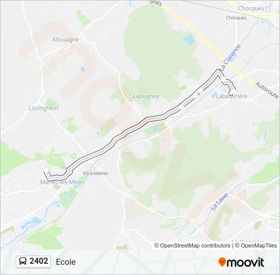 2402 Bus Line Map