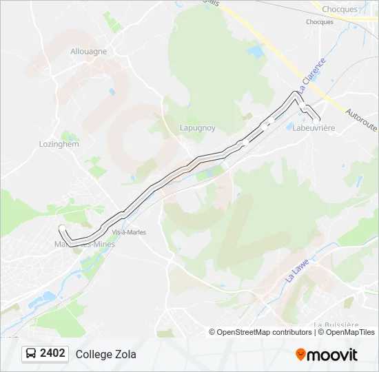 2402 Bus Line Map