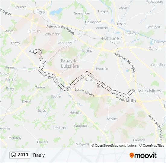 2411 Bus Line Map