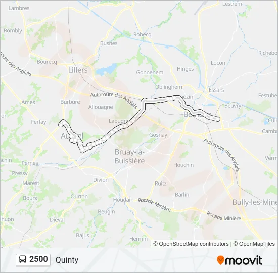 2500 Bus Line Map