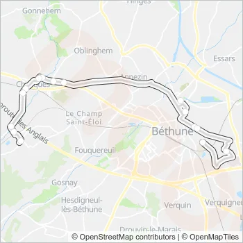 2502 Bus Line Map
